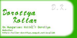 dorottya kollar business card